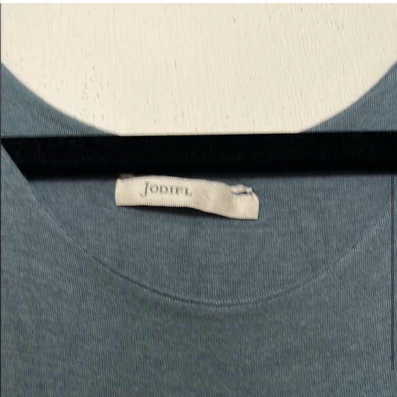 Casual Soft Blue Maxi Dress with Side Slit Size Large Dress or Cover Up - Picture 3 of 4